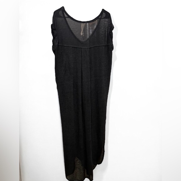 We The Free Black maxi dress semi sheer loose beach coverup. Women’s xs. - Picture 3 of 3